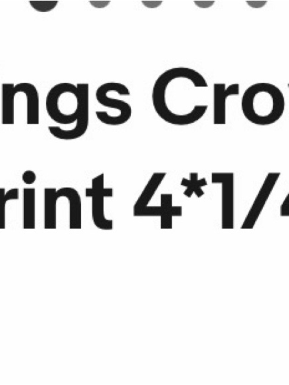 Black Text Print on White Background